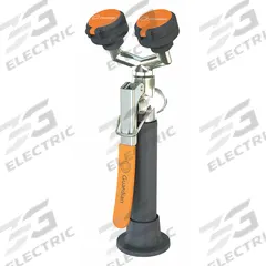 GUARDIAN EQUIPMENT Dual Head Drench Hose: Std, Eyes Coverage, PVC Hose, 8 ft Hose Lg, Squeeze Handle (MPN G5022). Key specifications — Activation: Squeeze Handle; Hose Material: PVC; Sprayhead Style: Angled; Brand: GUARDIAN EQUIPMENT.