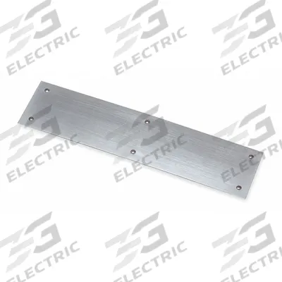 ROCKWOOD Door Push Plate: 4 in Wd, 20 in Ht - Standard Push Plates