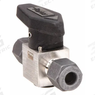 Parker Rotary Plug Valve: For Chemicals/Gas/Oil Media, 2-Way, 1/4 in Pipe Size - 316 Stainless Steel Instrumentation Plug Valves