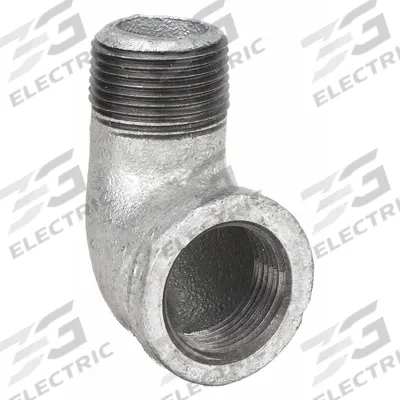 APPROVED VENDOR Metal Pipe Elbow: 90° Elbow, 1 1/2 in x 1 1/2 in, Malleable Iron (MPN 5P826) - Medium-Pressure Threaded Pipe Fittings