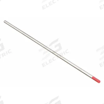 UNIWELD Tungsten Electrode: Thoriated, 1/8 in x 7 in, Red, EWTh-2 - Thoriated Tungsten Electrodes
