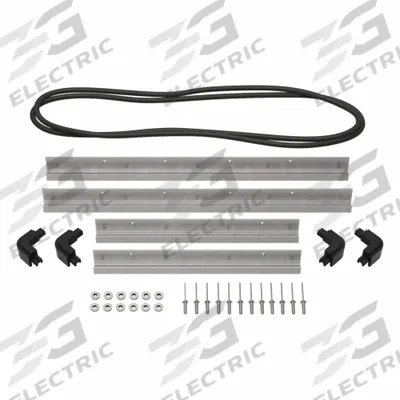 PELICAN Protective Equipment: 5 1/2 in x 18 1/8 in, 12A123/12A124/12A125 - Protective Case Panel Mounting Bezel Kits