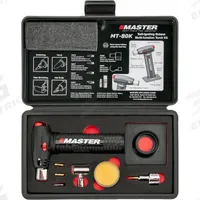 MASTER APPLIANCE Butane Microtorch Kit: 60 min Run Time, Heat Shrink/Knife Tip, Butane Torch Kit (MPN MT-80K). Key specifications — Run Time: 60 min; Flame Adjustment: Adjustable Flame Height; Series: Microtroch Kit; Manufacturer Part Number: MT-80K; Product Type: Butane Torch Kit; Brand: MASTER APPLIANCE; Item: Butane Torch Kit.