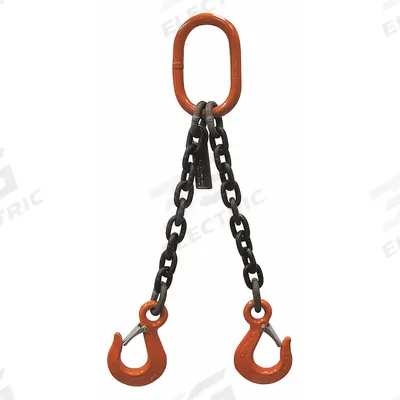 STREN-FLEX Chain Sling: 9/32 in Chain Trade Size, 100 Chain Grade, Sling Hook, Alloy Steel - Grade-100 Double-Leg Chain Slings