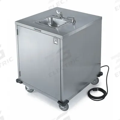 LAKESIDE Portable Hand Washing Station: Water Heater Not Included - One-Bowl Portable Hand Sinks with Faucets