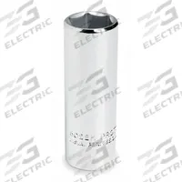 PROTO Socket: SAE, 3/8 in Drive Size, 1/4 in Socket Size, 6-Point, Deep, Chrome, Not Tether Capable (MPN J5008H). Key specifications — attr1204417: PROTO; attr1204392: Chrome.
