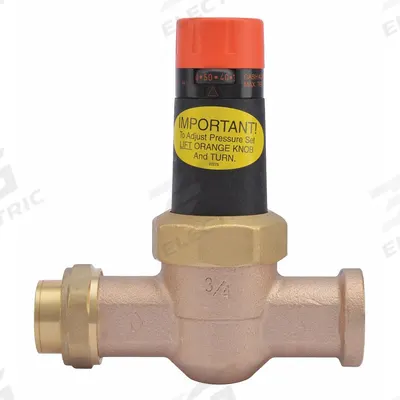 CASH ACME Pressure Regulator: NPT x NPT, 3/4 in Pipe Size, Bronze, 20 psi to 90 psi - Standard Capacity Water Pressure Regulators