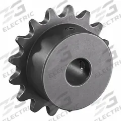 TSUBAKI Single Strand Sprocket: 35, For 3/8 in Chain Pitch, 1/2 in Bore Dia, 16 Teeth, Steel (MPN 35B16F-1/2). Key specifications — Brand: TSUBAKI.