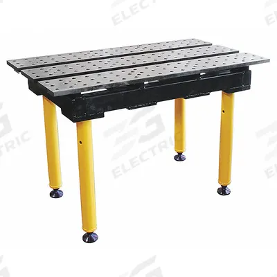 BUILDPRO Welding Table: 36.5 in Ht, 22 in Dp, 38 in Wd, 1,300 lb Wt Capacity - Fixed-Height Modular Welding Tables