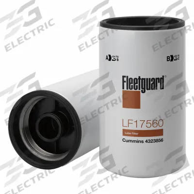 FLEETGUARD Oil Filter: M90-2 Thread Size, 8 7/8 in Overall Ht, 8 7/8 in Overall Lg - Spin-On Oil Filters