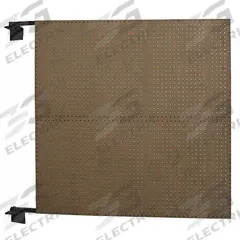 APPROVED VENDOR Pegboard Swing Panel: Round, 9/32 in Peg Hole Size, 48 in x 48 in x 1/4 in, Hardwood (MPN 6YB76). Key specifications — Material: Hardwood; Finish: Epoxy Coated; Peg Hole Shape: Round; Color: Tan; Brand: APPROVED VENDOR.