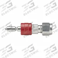 PARKER Nipple: 3/8 in Coupling Size, A-Lok Tube End, A-Lok Tube End, 316 Stainless Steel (MPN 6A-Q6VY-SS). Key specifications — Brand: PARKER; Connection Type: A-Lok Tube End; Body Material: 316 Stainless Steel; Fitting Type: A-Lok Tube End; Temperature Range: -15° to 400°F.