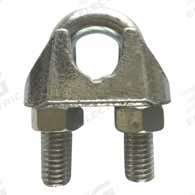 Dayton Wire Rope U-Bolt Clip: 1/8 in Compatible Rope Dia, 3 1/4 in Rope Turnback Lg - U-Bolt Clips