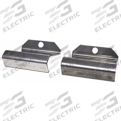 CODE 3 Mounting Bracket: Mounting Bracket, Black, Stainless Steel, 2 5/8 in Lg - Vehicle Light Mounts & Brackets