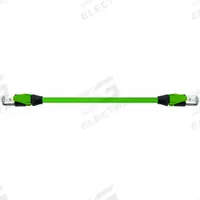 MURRELEKTRONIK Cordset: Cat5, M12 Male Straight x RJ45 Male Straight, 3 m Lg, TPE, Green, D Coding (MPN 7700-44711-S7V0300). Key specifications — Brand: MURRELEKTRONIK; Cable Jacket Color: Green; End 1 Coding: D; IP Rating: IP20; Performance Category: Cat5.