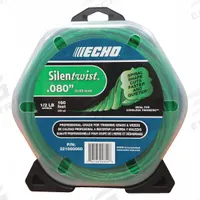 ECHO String Trimmer Line: Nylon, 0.08 in Dia, 160 ft Overall Lg, Twisted, Orange, 51 to 250 ft (MPN 321080060). Key specifications — Brand: ECHO; Compatible Manufacturer Number: DSRM-2600U; Compatible Product Type: Battery Powered String Trimmer; Material: Nylon.