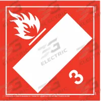 JJ KELLER DOT Container Placard: Flammable Liquid, 10 3/4 in x 10 3/4 in, 10 3/4 in Label Ht (MPN 2709). Key specifications — Brand: JJ KELLER; Message: Flammable Liquid.