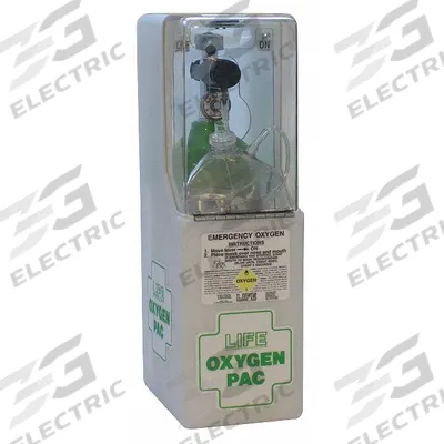 LIFE Emergency Oxygen Unit: 566 L Capacity, 90 min @ 6 lpm, 12 lpm Flow Rate - Max - Filled Medical Oxygen Cylinders