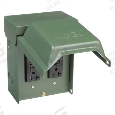 GE Unmetered Surface Power Outlet: 20 A, 120V AC, 5-20R - Unmetered Surface Power Outlets