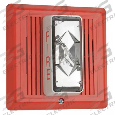 EDWARDS SIGNALING Horn Strobe: 24V, 5 1/2 in Overall Wd, 2 in Overall Dp - Fire Alarm Horns with Strobe Light