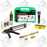 TRACERLINE UV Leak Detection Kit: UV Leak Detection Kit, 1 Pieces, R-1234yf/R-134a (MPN TPOPUV16). Key specifications — Brand: TRACERLINE; Includes: OPTI-PRO UV Cordless, Violet Light LED Leak Detection Flashlight; Size: 8 oz Cartridge of A/C Dye; Tool Type: UV Leak Detection Kit; For Use With: R-134a.