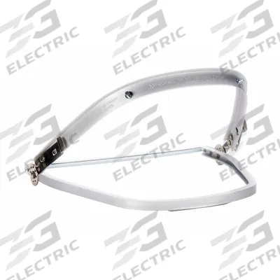 MSA Face Shield Frame: Band Attachment Type, Aluminum, Silver - MSA Hard Hat Adapters for Face Shields