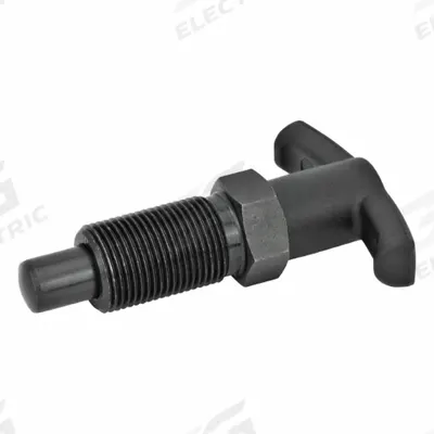 JW WINCO Indexing Plungers with T-Handle: Nonlocking, Steel Body & Plunger, M16x1.5 - Nonlocking T-Handle Indexing Plungers