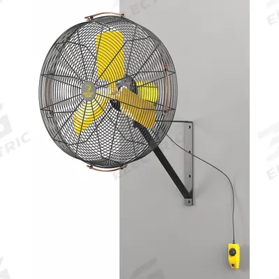 BIG ASS FANS Mounted Fan: 24 in Blade Dia, 120V AC, 1/3 hp Motor HP, Wall Mount - Standard Industrial Wall-Mount Fans