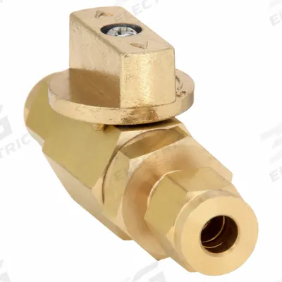APPROVED VENDOR Manual Two-Way Ball Valve: 1/4 in, Brass, Straight, Sweat x Sweat, Two-Piece - Mini Brass Ball Valves
