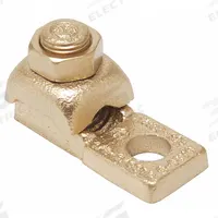 BURNDY Wire Connector: 3/0 AWG – 4/0 AWG Wire Sizes, 3/8 in Stud Size, Unplated Copper Lug Body (MPN QA282B). Key specifications — Brand: BURNDY; For Wire Material: Copper; Maximum Stranded Copper Wire Size: 4/0 AWG; Minimum Stranded Copper Wire Size: 3/0 AWG; Lug Material: Unplated Copper.