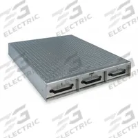 CRESCENT JOBOX Truck or Van Door Storage Tray: Aluminum, 6 in Ht, 36 in Wd, 50 in Dp, 3 Drawers (MPN 1403980). Key specifications — Color: Silver; Brand: CRESCENT JOBOX.