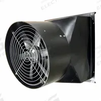 Exhaust Fan: Direct Drive, 16 in Blade, 1/4 hp, Totally Enclosed Air Over, 2,600 cfm, 115V AC, 1 ph (MPN PLFP16B37P31). Key specifications — Nameplate Voltage: 115V AC; Motor Enclosure: Totally Enclosed Air Over; Brand: CANARM; Frame Material: Plastic.