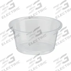 DIXIE Disposable Portion Cup: 2 oz Capacity, Clear, Light-Wt, Plastic, 2,400 PK (MPN PP20CLEAR). Key specifications — Brand: DIXIE.