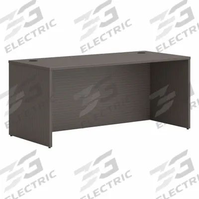 HON Desk Shell: Laminate, Slate Teak, 0 Pedestals, 0 Drawers, 66 in Overall Wd - Desk Shells