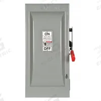 SIEMENS Safety Switch: Fusible, 100 A, Three Phase, 240V AC, Galvanized Steel, Indoor (MPN HF323N). Key specifications — Brand: SIEMENS.