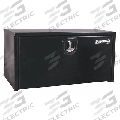 BUYERS PRODUCTS Underbody Truck Box: Underbody Truck Box, Single Drop-Down Door Door, Black - Single Drop-Down Door Boxes