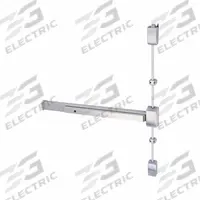 CAL-ROYAL Vertical Rod Exit Device: 3 ft Max Door Wd, Aluminum (MPN 2260V3684-LHR-ALUM). Key specifications — attr1011860: Exit Device; attr1024138: Not Ligature-Resistant; attr1011837: CAL-ROYAL; attr1011847: Surface Vertical Rod; attr1011858: Not Included; attr1024139: Touchbar; attr1011835: Yes.