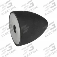 JW WINCO Vibration-Isolating Mount: Conical, Natural Rubber, Female x Non-Threaded Style (MPN 353-20-24-M6-E-40). Key specifications — Isolator Body Material: Natural Rubber.