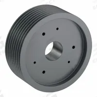 APPROVED VENDOR V-Belt Pulley: 5V1500, 8 Groove, 15 in OD, Bushed Bore, F, For 5V/5VX Belt Section (MPN 85V1500F). Key specifications — Pulley Industry Number: 5V1500; Pitch Diameter: 15 in (5V); For Belt Section (broad, with similar types): 5V or 5VX.