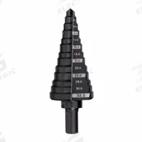 MILWAUKEE Step Drill Bit: 5 mm to 32.5 mm, Black Oxide HSS, 3-Flats Shank (MPN 48-89-9332). Key specifications — attr1234936: Not Impact Rated.