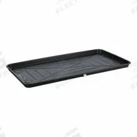 DIVERSITECH Condensate Drain Pan: Plastic, 62 in L x 32 in W x 2 in D, Long Side Discharge (MPN 6-3060L). Key specifications — Brand: DIVERSITECH; Color: Black.