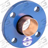 STREAMLINE Sweat Fitting Adapter: 2 1/2 in CTS x 2 1/2 in CTS, Cup x Flange, No Center Stop (MPN W 02746NL)