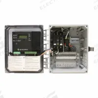 SJE-RHOMBUS Control Panel: Simplex, Single Phase, 120V AC, 7 to 15 A, 3 Switches Included, 4X, EZ (MPN EZS11W914H3A6A8AC10EP15A17G). Key specifications — Current: 7 to 15 A; Rated Voltage: 120V AC; Alert Output: Visual; Intrinsic Safety: Not Specified Intrinsically Safe; Includes Reversing: Non-Reversing; Dosing Schedule: Timed Dose; Brand: SJE-RHOMBUS.