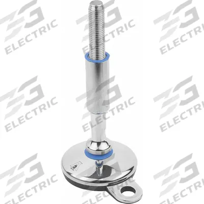 KIPP Male-End Leveling Mount: Swiveling Stud, M16 Thread Size, 80 mm - Hygienic Male Leveling Mounts