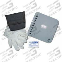 EMI CPR Lifeshield: 1 People Served, Adult/Child/Infant, Disposable, Holster Case Type (MPN 474). Key specifications — Disposability: Disposable; Case Type: Holster; Includes: Antimicrobial Hand Wipe; Case Material: Nylon; Brand: EMI; Patient Type: Infant; Product Type: CPR Lifeshield.