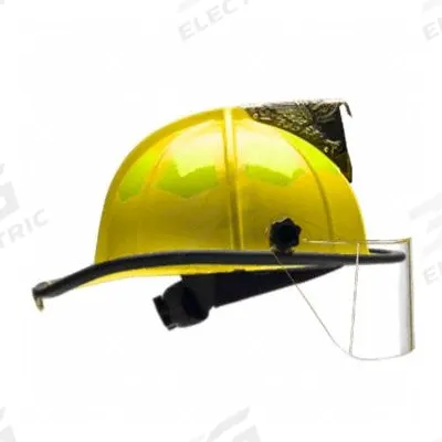 BULLARD Fire Helmet: Yellow, Fiberglass