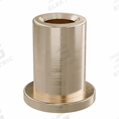 OILITE Flanged Sleeve Bearing: Bronze, SAE 841, 3/16 in Bore, 5/16 in OD, 1/2 in Lg - Lubricated General Purpose Metallic Flanged Sleeve Bearings