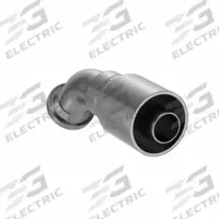 PARKER Hydraulic Crimp Fitting: Steel x Steel, 45° Elbow, -20 For Hose Dash Size, Male x Genderless (MPN 11777-20-20). Key specifications — Fitting Gender: Male x Genderless; Fitting Connection Type: Flange x Crimp; Thread Size: 0.511"-27; For Hose Dash Size: -20; Brand: PARKER.