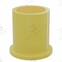 BUNTING BEARINGS Flanged Sleeve Bearing: PTFE, 1 in Bore, 1 1/4 in OD, 1 1/2 in Overall Lg, 3 PK (MPN BJ5F162012). Key specifications — Brand: BUNTING BEARINGS; Color: Yellow.