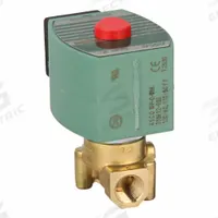REDHAT Solenoid Valve: 2-Way, Normally Closed, 1/4 in Pipe Size, 110V AC/120V AC, High Flow, DIN (MPN SC8262H232). Key specifications — Pipe Size: 1/4 in; Voltage: 110V AC; Brand: REDHAT.